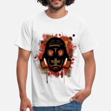 Gas Urban Monkey with Gas mask Fallout - Men&#39;s T-Shirt