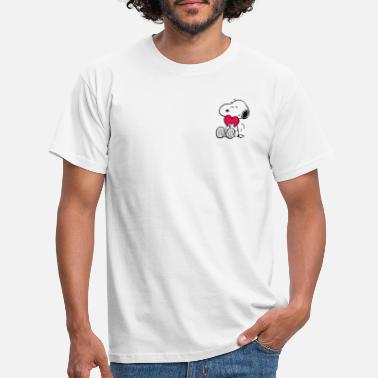 Snoopy avec cœur - T-shirt Homme