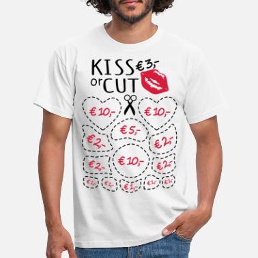 Ausschneiden Junggesellenabschied Küssen oder Ausschneiden - Männer T-Shirt