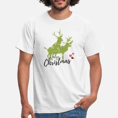 Reindeer Merry Christmas reindeer sex gift idea - Men&#39;s T-Shirt