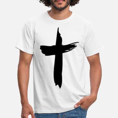 Croce gesù croce dipinta - Maglietta uomo