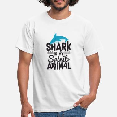 Svømme Cool Shark er min Ånd Animal Quote T Shirt - T-shirt mænd