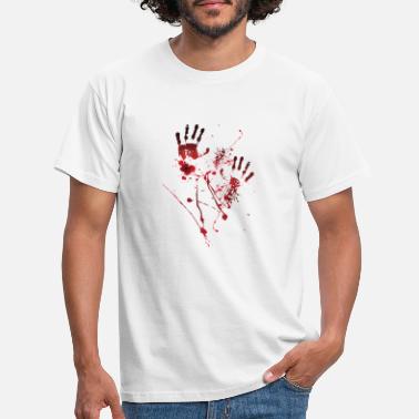 Blood Splatter Blood Print - Blood Hands - Blood Splatters - Blood - Men&#39;s T-Shirt