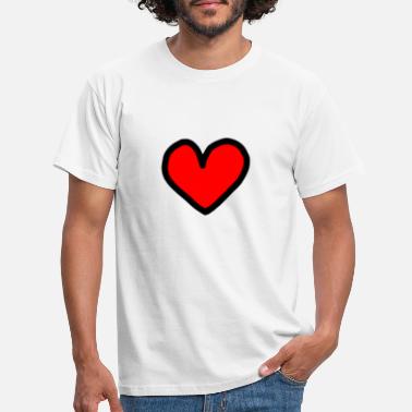 Käsin Piirretty Sydän Sydän käsin piirretty käsin piirretty rakkaus - Miesten t-paita