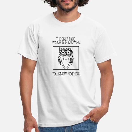 Follow the black owl T-Shirt skater Unisex Mens