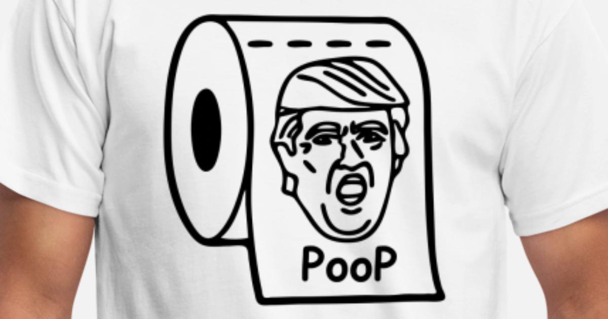 Donald Poop Poop Toiletpapir' T-shirt mænd | Spreadshirt