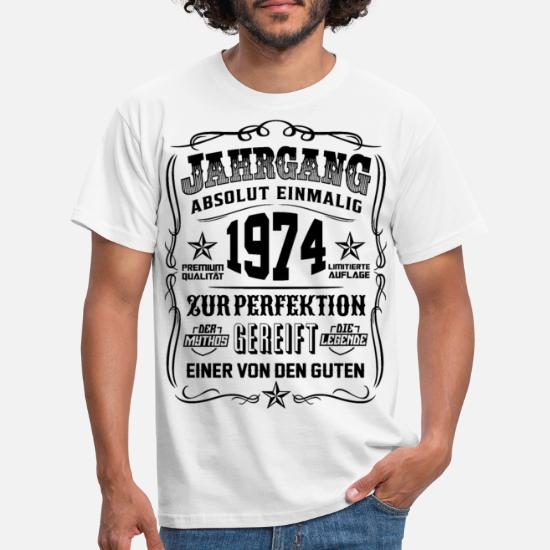 T-Shirt 45 Geburtstag 45 Jahre Original seit Jahrgang 1974 Geschenk Birthday 