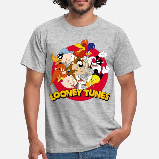 Spreadshirt Looney Tunes Bugs Bunny Logo Gruppenbild Kinder Premium T-Shirt