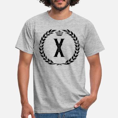 X letter wreath - Men&#39;s T-Shirt