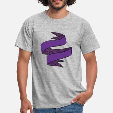 Kirjoitettava Banneri kirjoitettavaksi - violetti - Miesten t-paita
