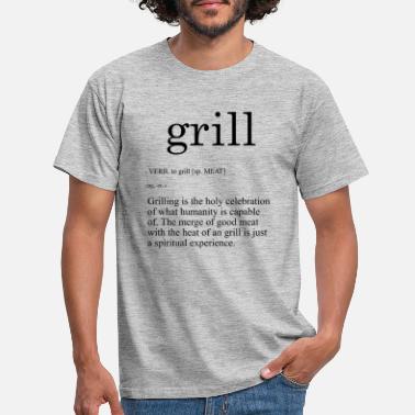 Grilling grill grilling sommerkjøtt morsom humor - T-skjorte for menn