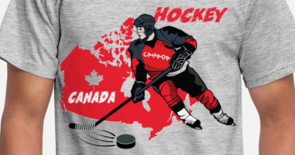Abbigliamento Hockey su ghiaccio Canada Flag Maglietta 