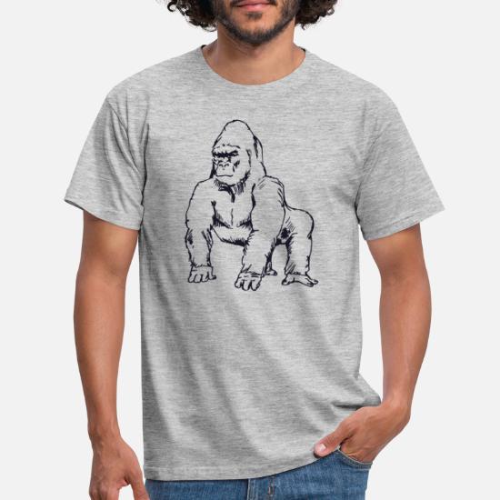 Silberrücken Gorilla Power 7 T-Shirt schwarz 