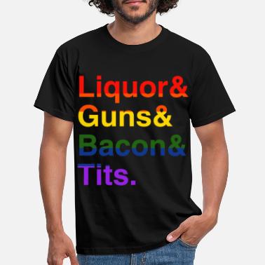 Aseet LGBT Liquor Bacon -aseet - Miesten t-paita