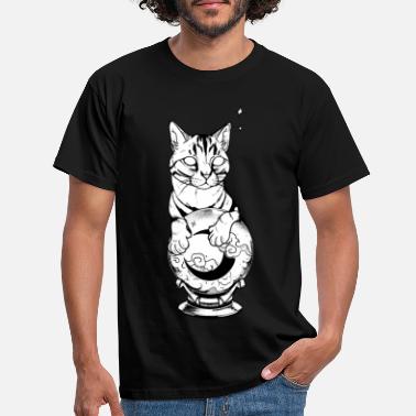 Psyykkinen psyykkinen kissa - Miesten t-paita