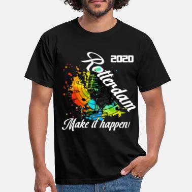 Song Eurovision Rotterdam Music Shirt - Männer T-Shirt