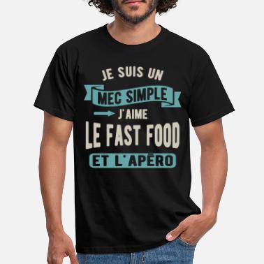 Kebab Un mec simple, fast food et apéro - T-shirt Homme