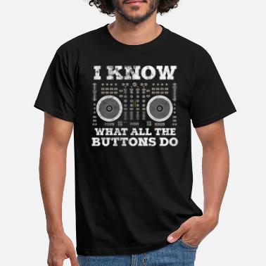 House Techno DJ House Music Party Electro Prezent - Koszulka męska