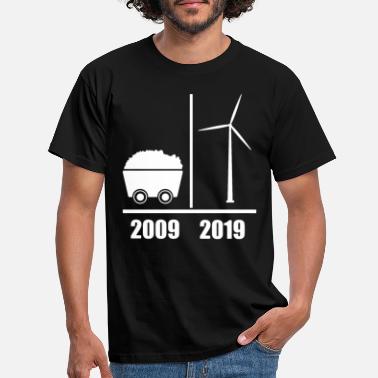 Vindmølle Kull energi vindmølle øko 2019 - T-skjorte for menn