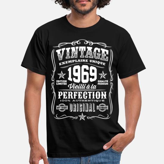 T-shirt au 50 anniversaire 50 Cadeau Set mini bouteilles Shirt-promotion 1969