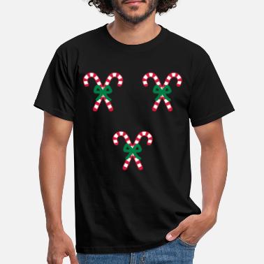 Candy Cane candy canes - Men&#39;s T-Shirt
