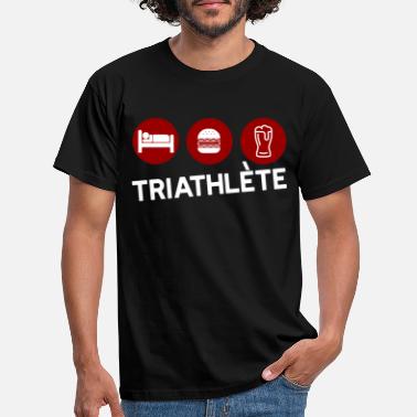 Bière Triathlète humour cadeau - T-shirt Homme