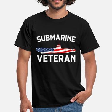 Flag Submarine Veteran USA Flag Submariner Underwater - Men&#39;s T-Shirt