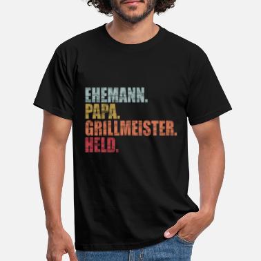 Grillmeister Papa der Grillmeister Geschenkidee - Männer T-Shirt