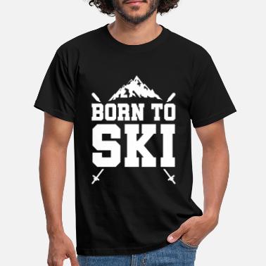Skiing Cool Fun Sports Winter SKI HEARTBEAT- T Shirt NEW Adrenaline