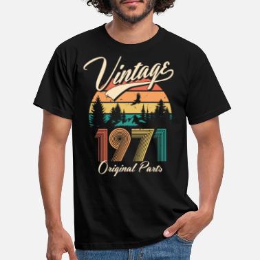 Vintage Vintage 1971 50e verjaardag vijftigste geschenk - Mannen T-shirt