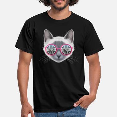 Hypnotiske Hypnotisk katt - T-skjorte for menn