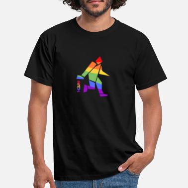 Squatch Rainbow Squatch - T-skjorte for menn