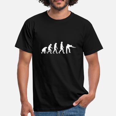 Spille Biljard Evolusjon - T-skjorte for menn