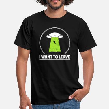 Ufo Alien Ufo-lahja Funny Alien ulkoavaruudessa Sci-Fi - Miesten t-paita