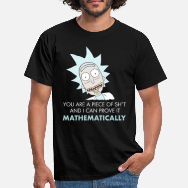 Geek Rick And Morty Piece Of Sh*t Stück Schei*e - Männer T-Shirt