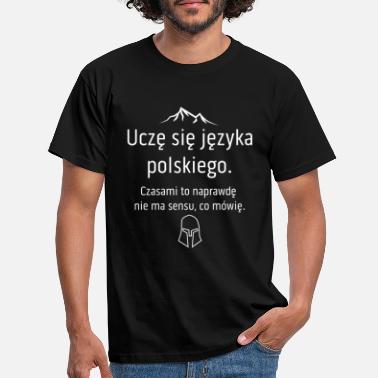 Learning I learn Polish - Men&#39;s T-Shirt