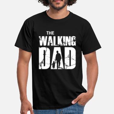 Walking Dad (valkoinen) - Miesten t-paita