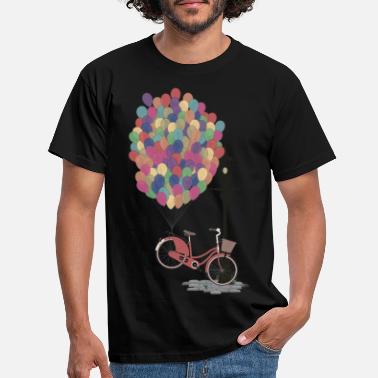 Spring Love to Ride my Bike with Balloons - Men&#39;s T-Shirt