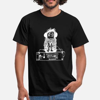 Słuchawki Małpa stereo słucha muzyki przez słuchawki - Koszulka męska