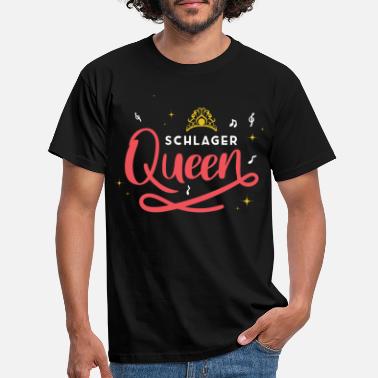 German Schlager Schlager Dronning Krone med Schlager Notes - Schlager - T-shirt mænd