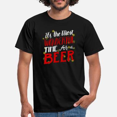 Mann Bier Männer Mann Weihnachten Geschenk Beer X-Mas - Männer T-Shirt