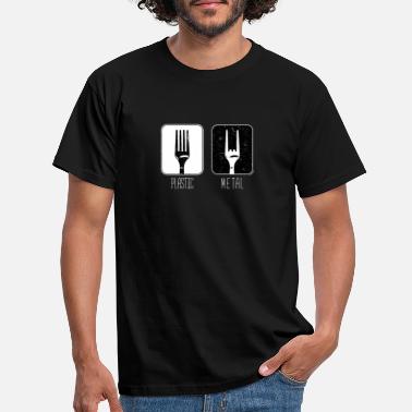 Metal Fork Plastic Metal Fork - Men&#39;s T-Shirt