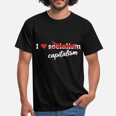 Kapitalismi Rakastan kapitalismia kapitalismia - Miesten t-paita