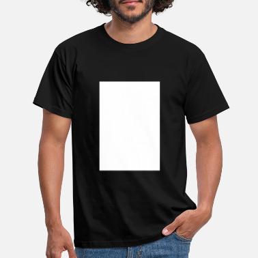 Rettangolo Rettangolo bianco su t-shirt nera - Maglietta uomo