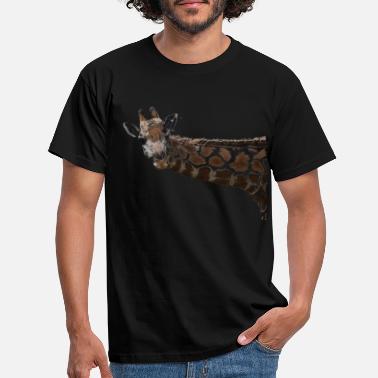 Afrikka Hauska iso kirahvi - Miesten t-paita