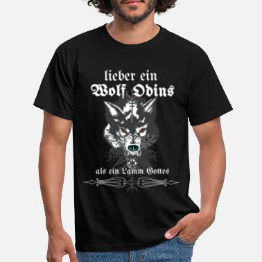 Odin Lieber Ein Wolf Odins Als Ein Lamm Gottes - Männer T-Shirt
