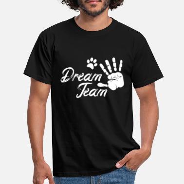 Team Dream Team Retro Dog Design humain - T-shirt Homme