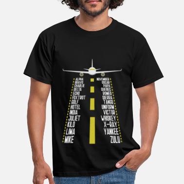 Avion Alphabet pilote pour voler, avion, - T-shirt Homme