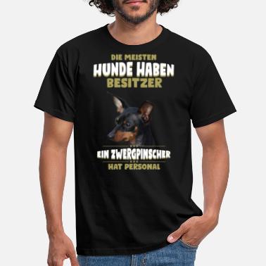 Zwergpinscher Motiv Trägershirt Männer Herren T-Shirt Hunderassen Pinscher Shirt