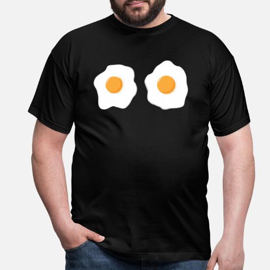 Estoy tan lleno de huevos Huevos del desayuno Huevos fritos Camiseta 